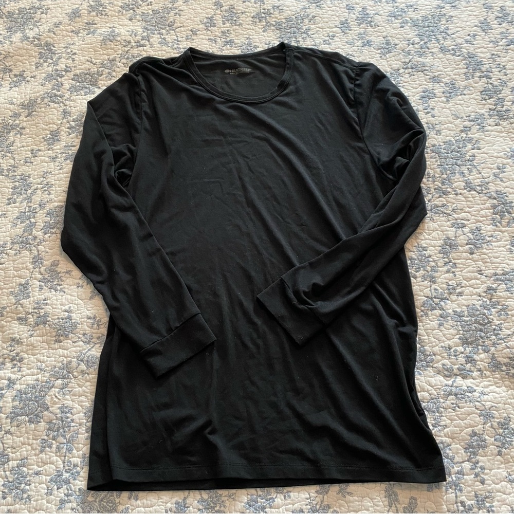 Men’s Heatkeep Long sleeve Black Base Layer Size Medium